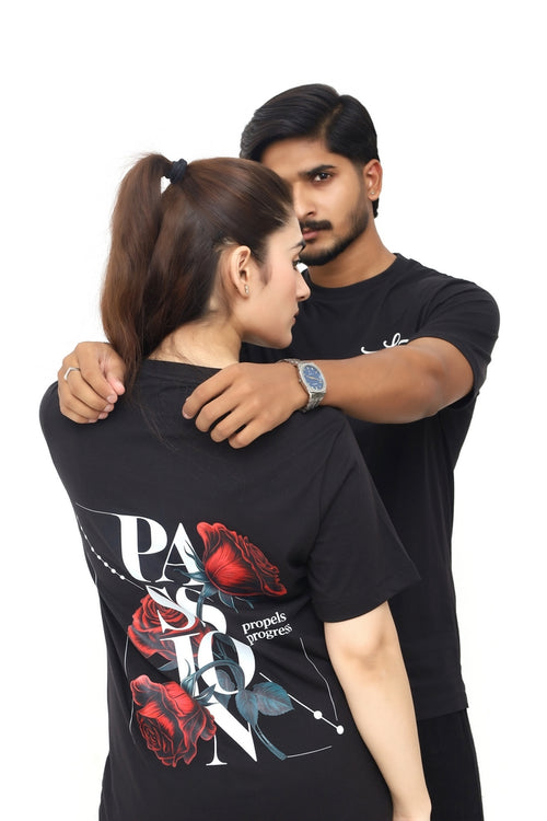 Bloom in Silence – Floral Graphic Crew Neck T-Shirt | Premium Pima Cotton